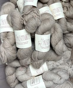 Sustainable organic handspun Cafe Latte brown 100%  alpaca yarn