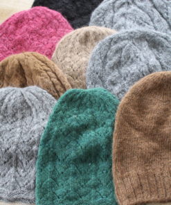 Hand knitted hats in 100% Baby/Royal alpaca wool Size M